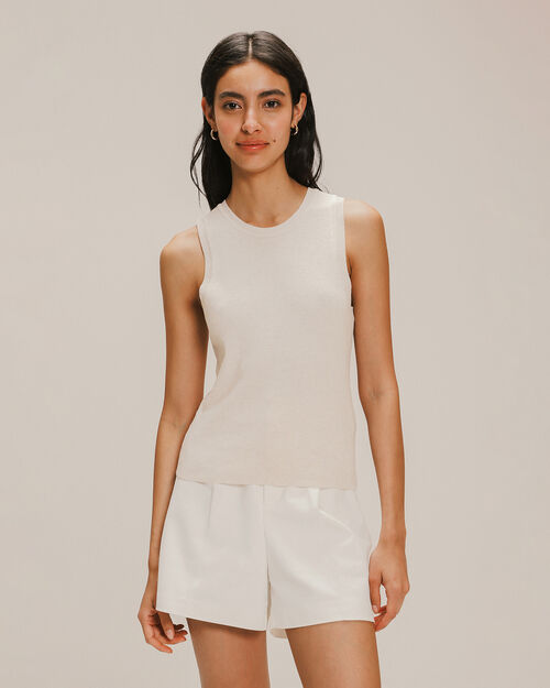 Top Sin Mangas Beige